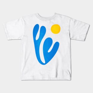 Blue Leaf & Sun: Matisse Paper Cutouts I Kids T-Shirt